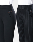 women's high waist slim stretch trousers