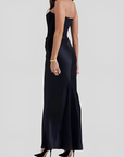 Maxi Dress Elegant Draped Silhouette for Women 3