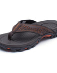 Men's Athletic Flip Flops High Arch Support Water-Resistant Rubber Sole 3
