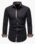 Men's business shirt long sleeve slim fit in white