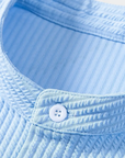 Men's Shirt Slim Fit Stand Collar Elegant Design Modern Style 2