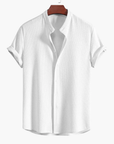 Men's Shirt Slim Fit Stand Collar Elegant Design Modern Style 6