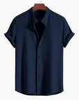Men's Shirt Slim Fit Stand Collar Elegant Design Modern Style 8