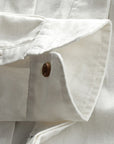 Men's mandarin collar shirt long sleeve in navy blue
