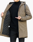 men's hooded waterproof windproof winter jacket for outdoor and everyday use