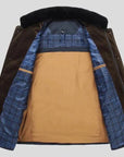 men's tailored quilted jacket in business casual style