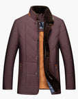 men's tailored quilted jacket in business casual style