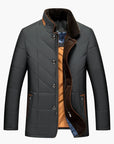 men's tailored quilted jacket in business casual style