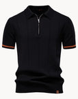 Modern Men's Polo Shirt Slim Fit Quarter Zip 5