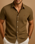 Modern Men's Shirt With Refined Collar Slim Fit 7