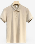 Men’s white men's lightweight cotton polo shirt