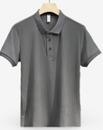 Men’s white men's lightweight cotton polo shirt