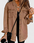 Women's black oversized denim jacket