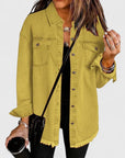 Women's black oversized denim jacket