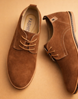 men's vegan leather lace-up oxford shoes