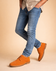 men's vegan leather lace-up oxford shoes