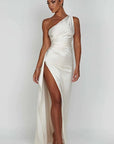 One-Shoulder Maxi Dress With Thigh-High Split 11