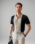 Refined Men's Polo Shirt With Textured Detail 3