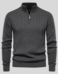 Men's blue premium soft knit jumper