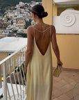 Women’s women's satin slip maxi dress