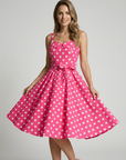 Women’s women's polka dot midi dress vintage