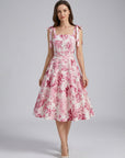 Women’s green women's floral a-line dress