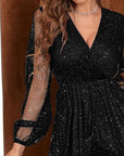 Women’s black women's velvet cocktail dress