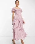 Ruched Corset Co-ord Set With Ruffle Sleeves 1