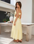 Women’s red women's strapless maxi dress