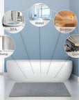 Soft Non-Slip Shower Mat for Home Comfortable Quick-Drying Antibacterial 3