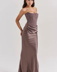 Strapless Corset Gown With Floor-Sweeping Hem 1