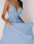 Strappy V-Neck Dress With Adjustable Straps 10