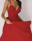Strappy V-Neck Dress With Adjustable Straps 9