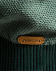 Men's blue classic crew neck knit jumper