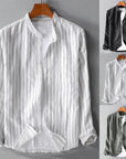 Summer Button Up Shirt With Pinstripes 2