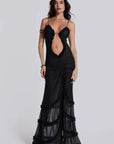 Sunset Glow Maxi Dress With Ruffles And Flattering Silhouette 4