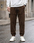 Men's mustard yellow corduroy jogger pants