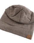 Red fleece lined beanie for winter
