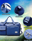 Wasserdichter Duffle Bag für Unisex mit mehreren Fächern für Reisen und Sport 12