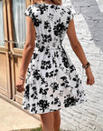 Women's Dress Floral Print V-Neck A-Line Mini 1