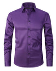 Wrinkle-Free Stretch Shirt for Men - Flexible Fit - Casual Wear 6