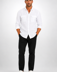 Men's Shirt Long Sleeve Utility Fit Button-Up 0