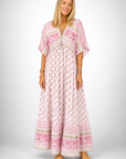 Fresh Boho Summer Dress With V-Neck Design 2