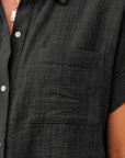 Women's Shirt With Pocket - Short Sleeve