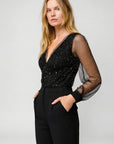 Sleek Black Jumpsuit With Flattering Fit For Women