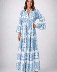 Womens Dress Floral Print Long Sleeve Midi 0
