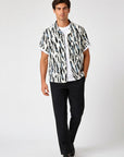 Men's Shirt Short Sleeve Camp Collar Relaxed Fit
