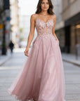 Maxi Dress With Embellished Bodice For Women 0