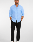 Men's Shirt Long Sleeve Utility Fit Button-Up 0