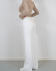 women's high waist wide-leg trousers